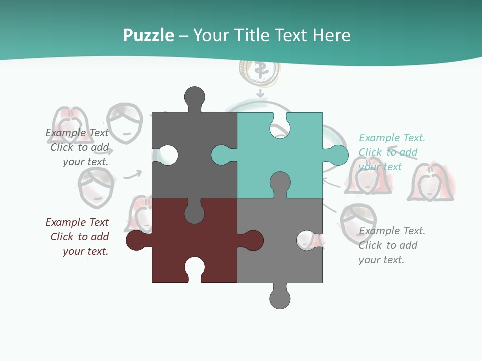 A Group Of People Connected To A Cloud PowerPoint Template