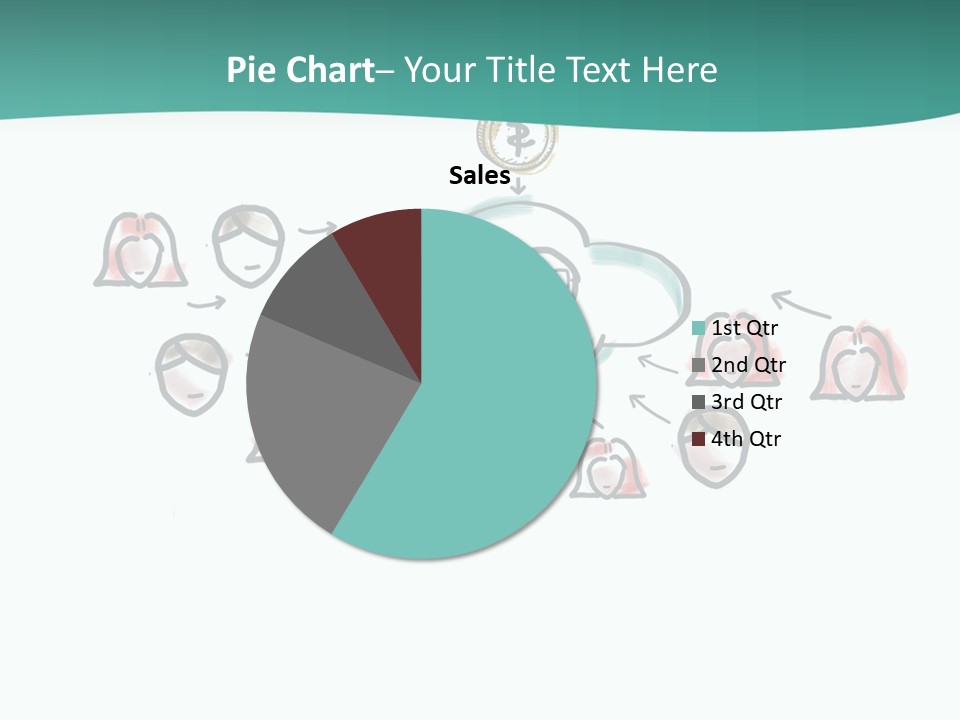 A Group Of People Connected To A Cloud PowerPoint Template