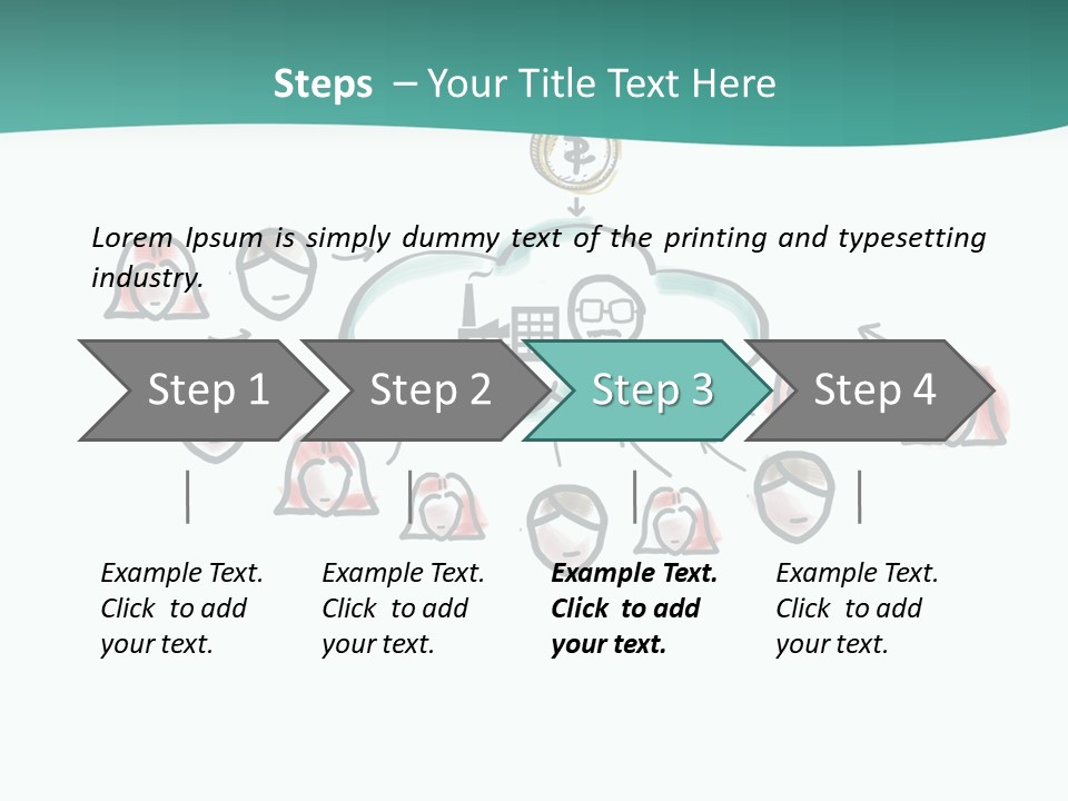 A Group Of People Connected To A Cloud PowerPoint Template