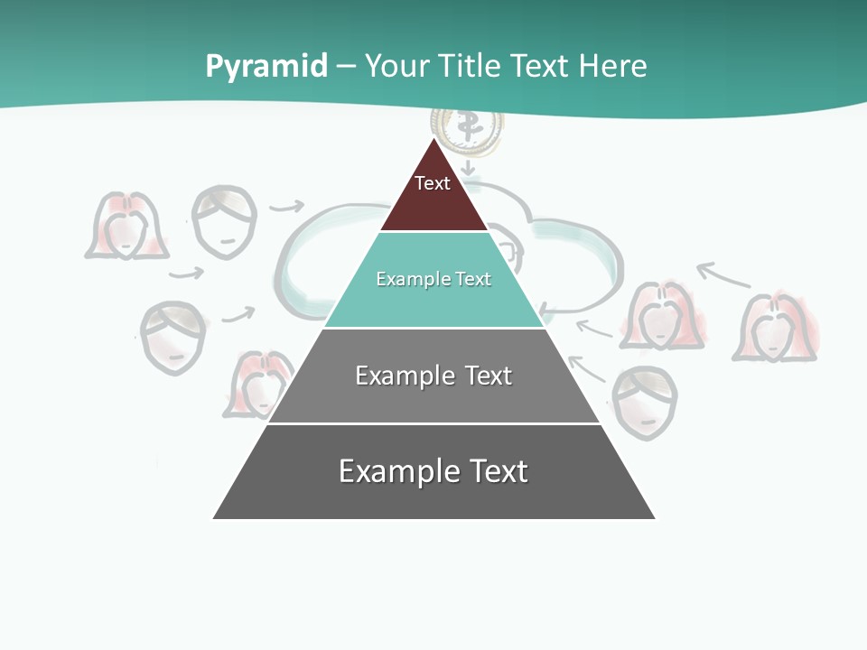 A Group Of People Connected To A Cloud PowerPoint Template