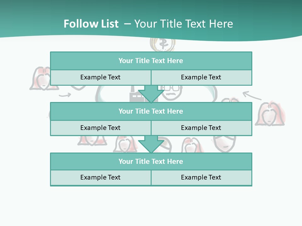 A Group Of People Connected To A Cloud PowerPoint Template