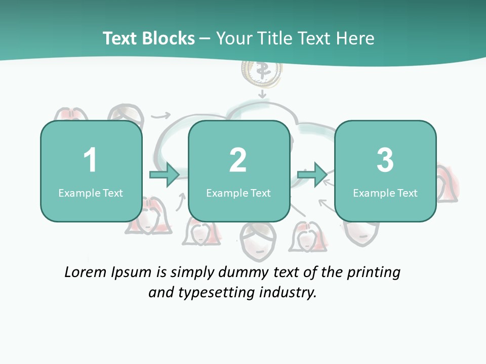 A Group Of People Connected To A Cloud PowerPoint Template