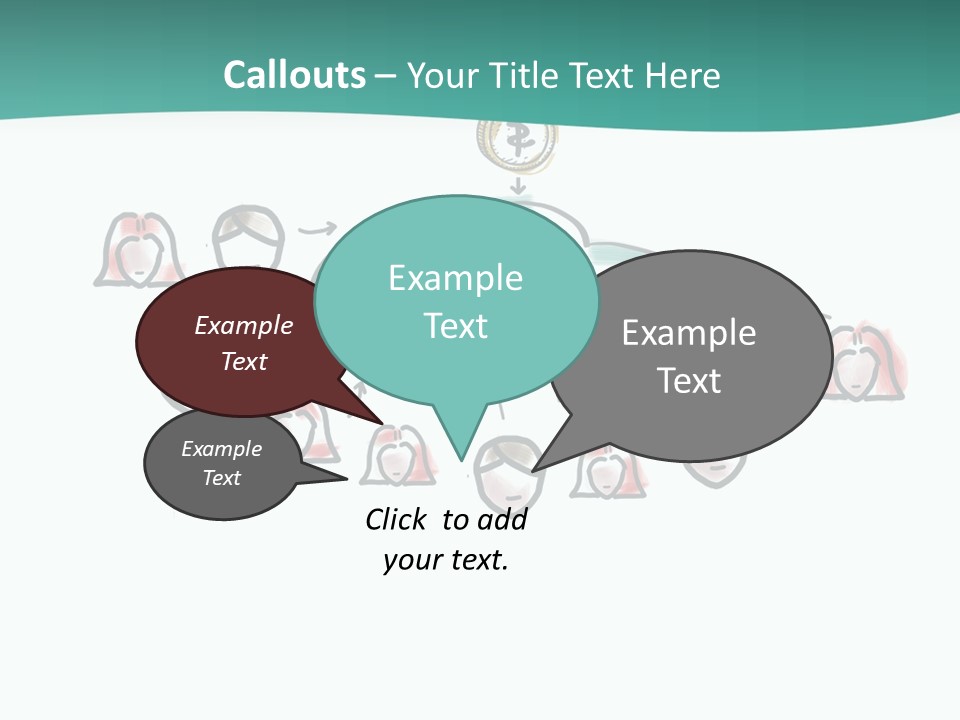 A Group Of People Connected To A Cloud PowerPoint Template