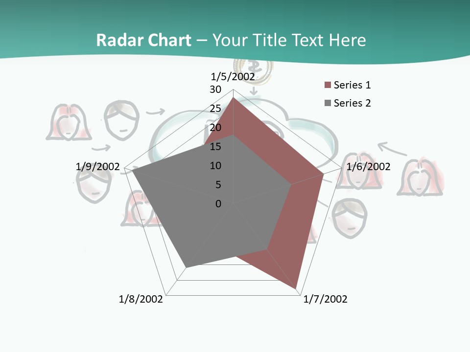 A Group Of People Connected To A Cloud PowerPoint Template