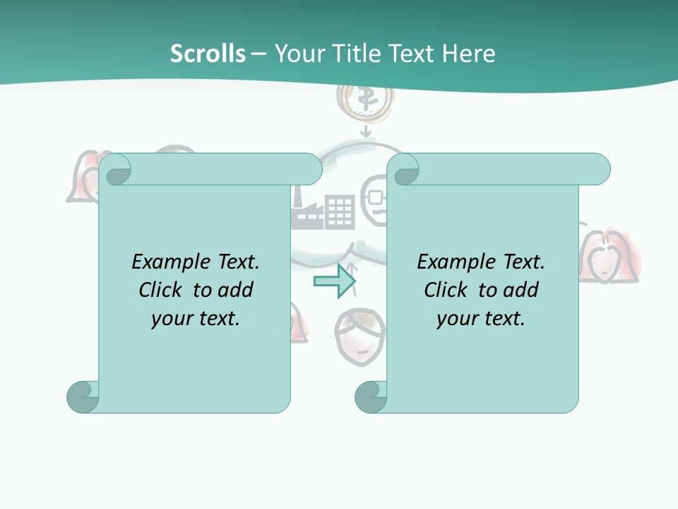 A Group Of People Connected To A Cloud PowerPoint Template