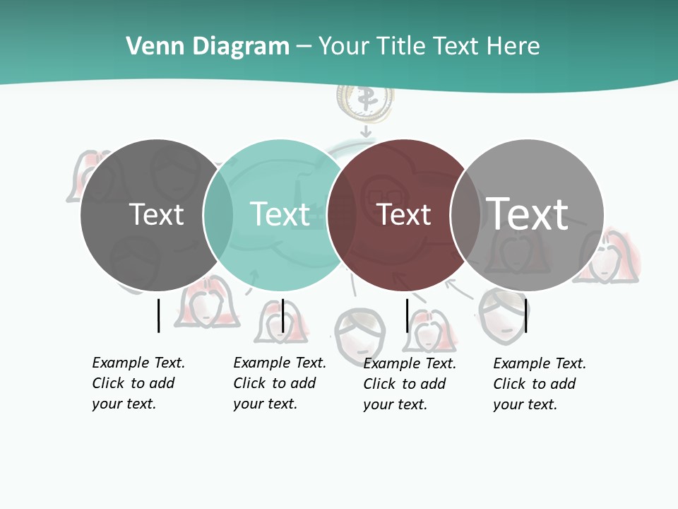 A Group Of People Connected To A Cloud PowerPoint Template