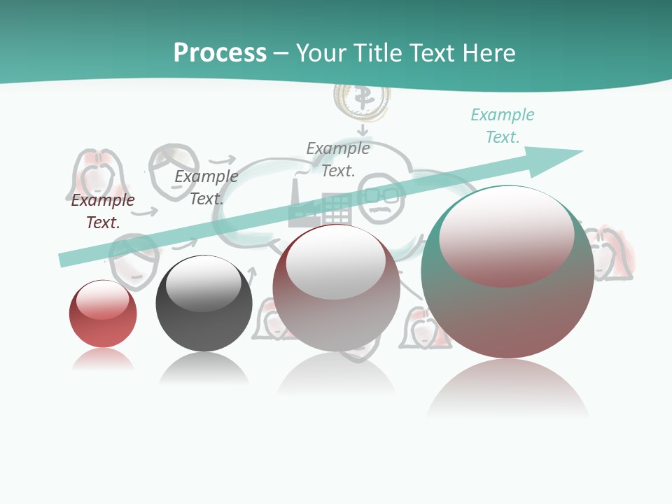 A Group Of People Connected To A Cloud PowerPoint Template