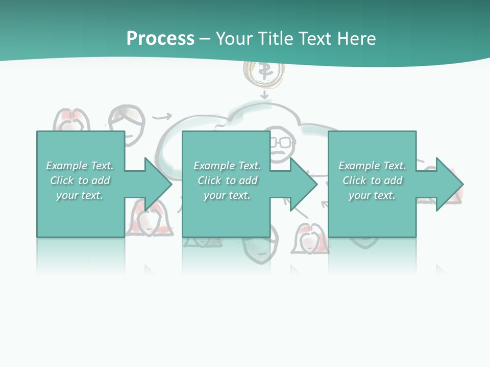 A Group Of People Connected To A Cloud PowerPoint Template