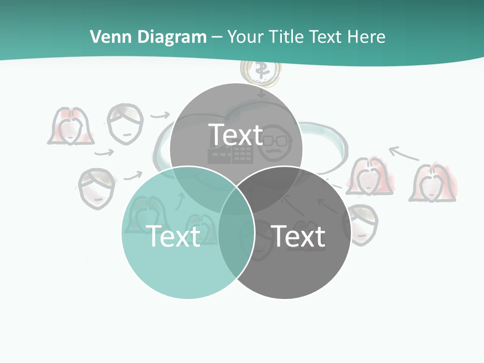 A Group Of People Connected To A Cloud PowerPoint Template