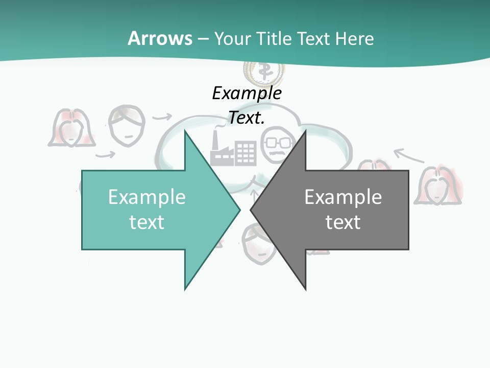 A Group Of People Connected To A Cloud PowerPoint Template