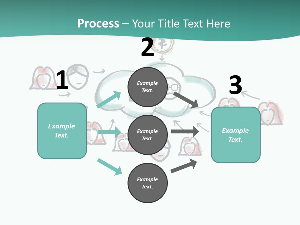 A Group Of People Connected To A Cloud PowerPoint Template