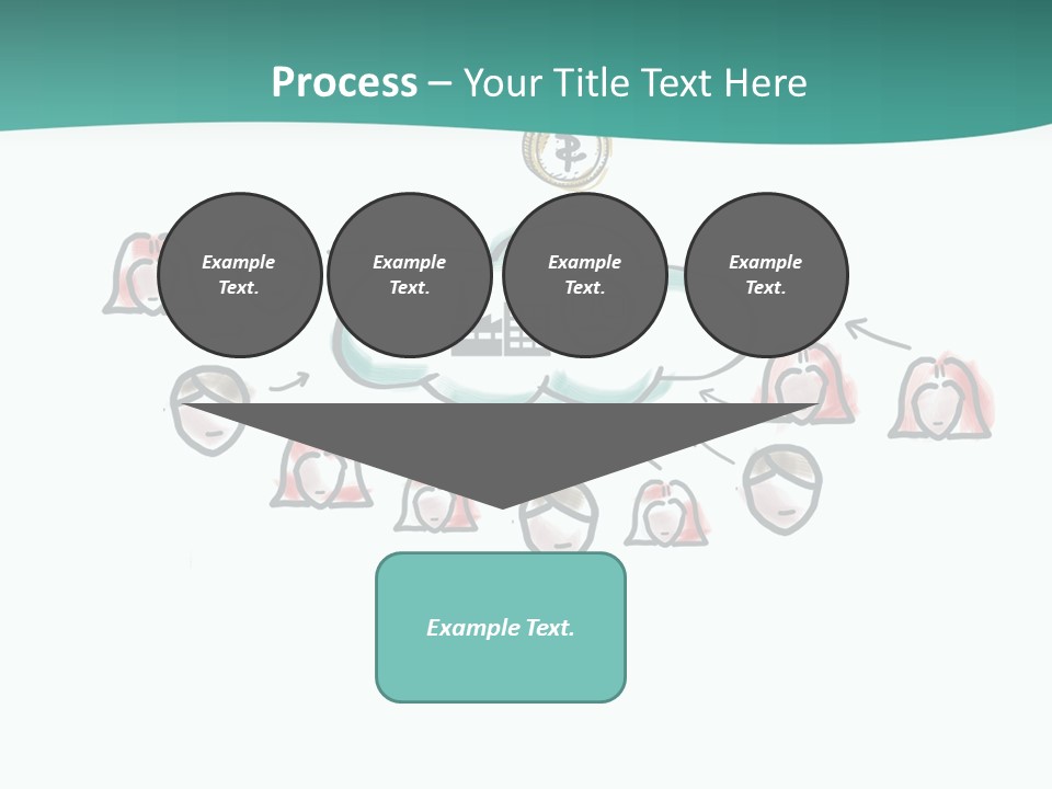 A Group Of People Connected To A Cloud PowerPoint Template