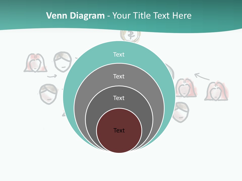 A Group Of People Connected To A Cloud PowerPoint Template