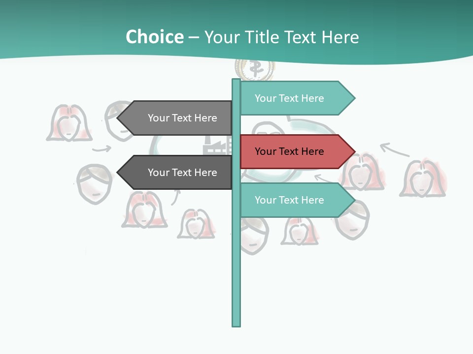 A Group Of People Connected To A Cloud PowerPoint Template