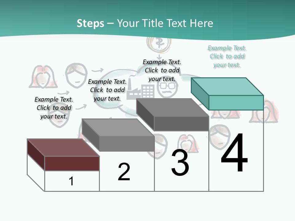 A Group Of People Connected To A Cloud PowerPoint Template