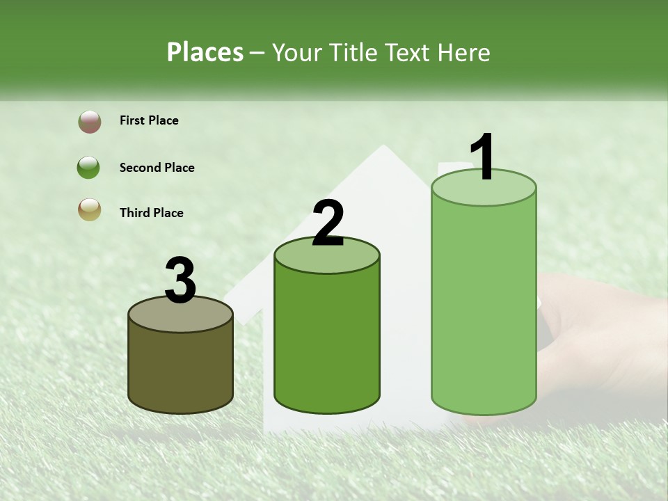 A Person Holding A Paper House In Their Hand PowerPoint Template