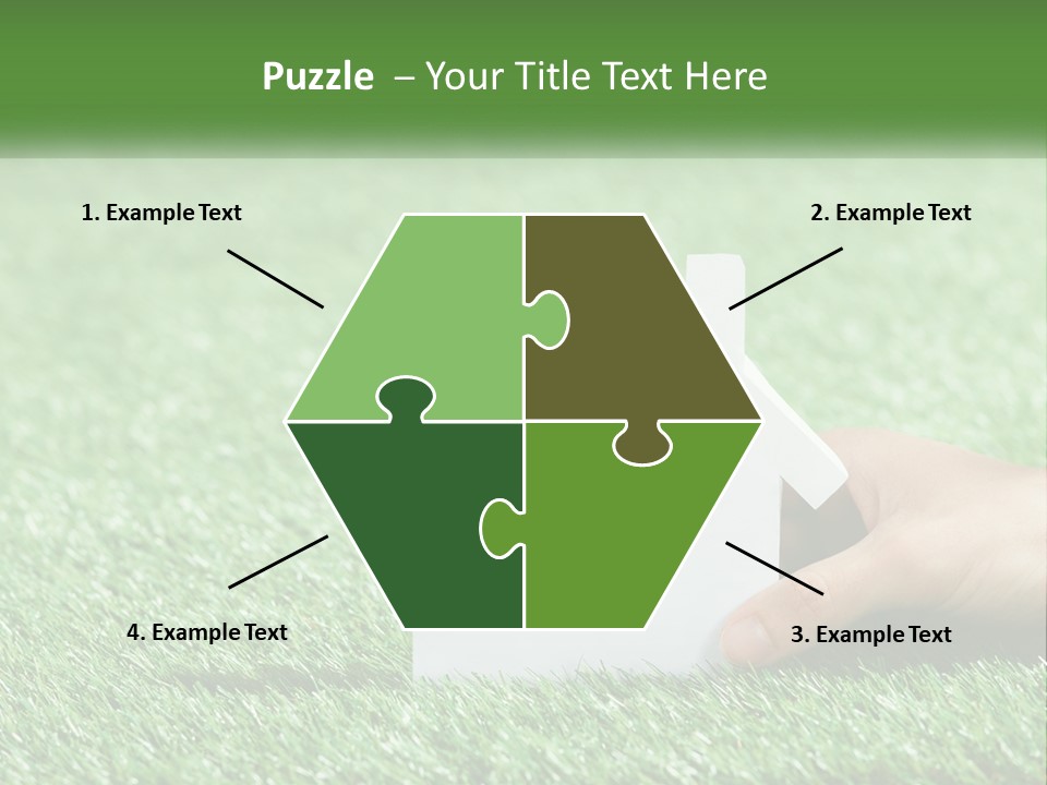 A Person Holding A Paper House In Their Hand PowerPoint Template