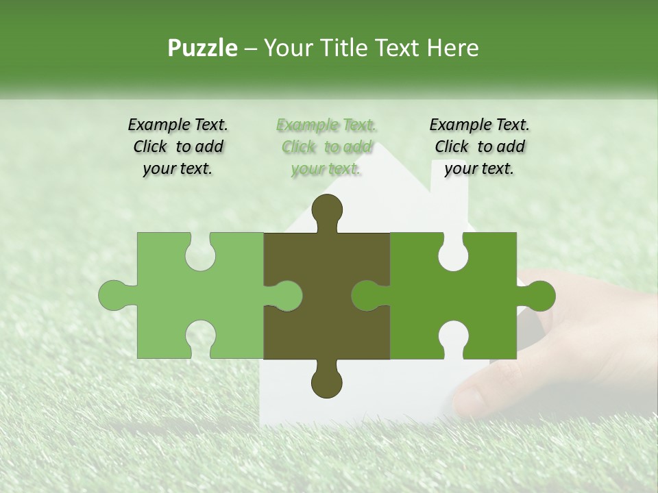 A Person Holding A Paper House In Their Hand PowerPoint Template