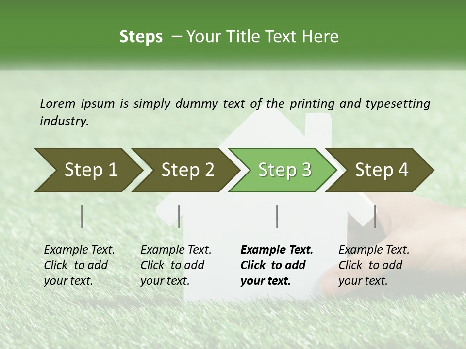 A Person Holding A Paper House In Their Hand PowerPoint Template