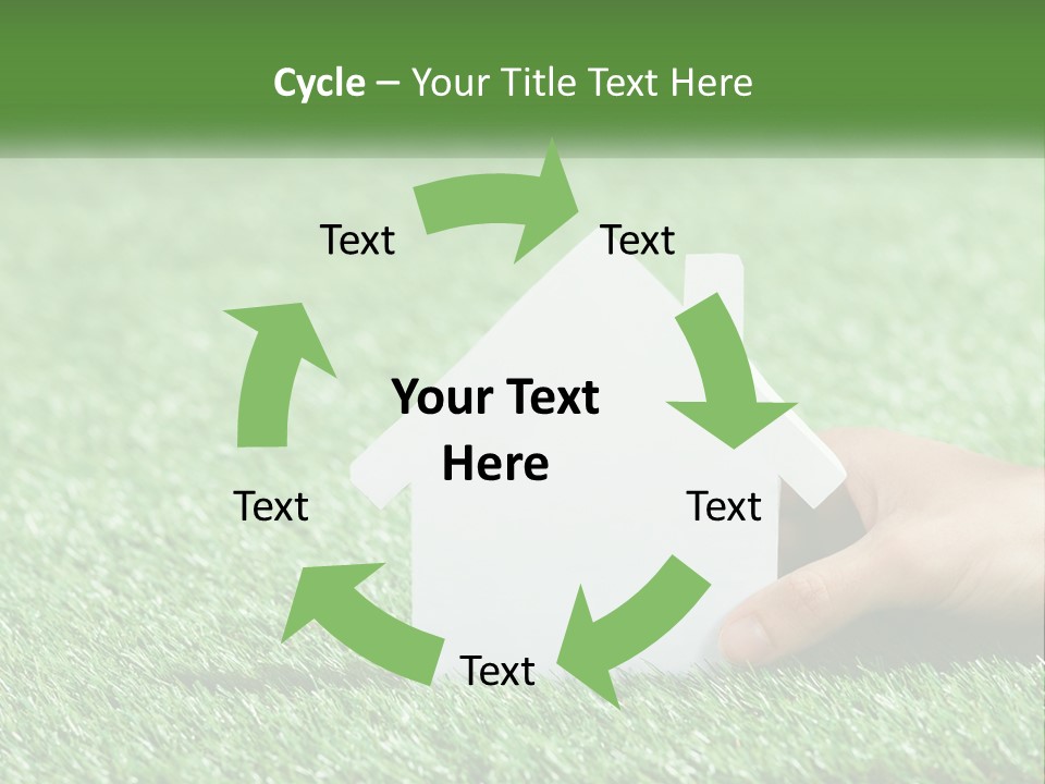 A Person Holding A Paper House In Their Hand PowerPoint Template