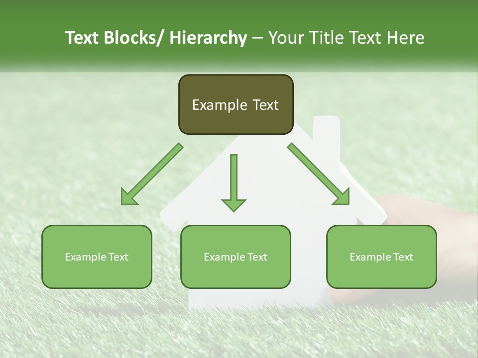 A Person Holding A Paper House In Their Hand PowerPoint Template