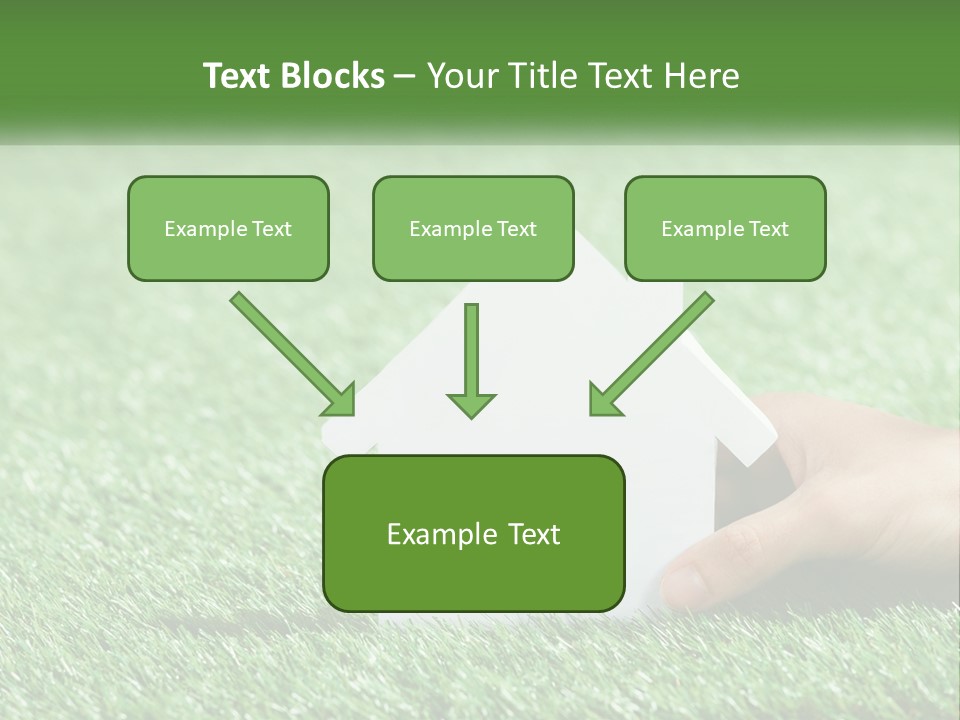 A Person Holding A Paper House In Their Hand PowerPoint Template