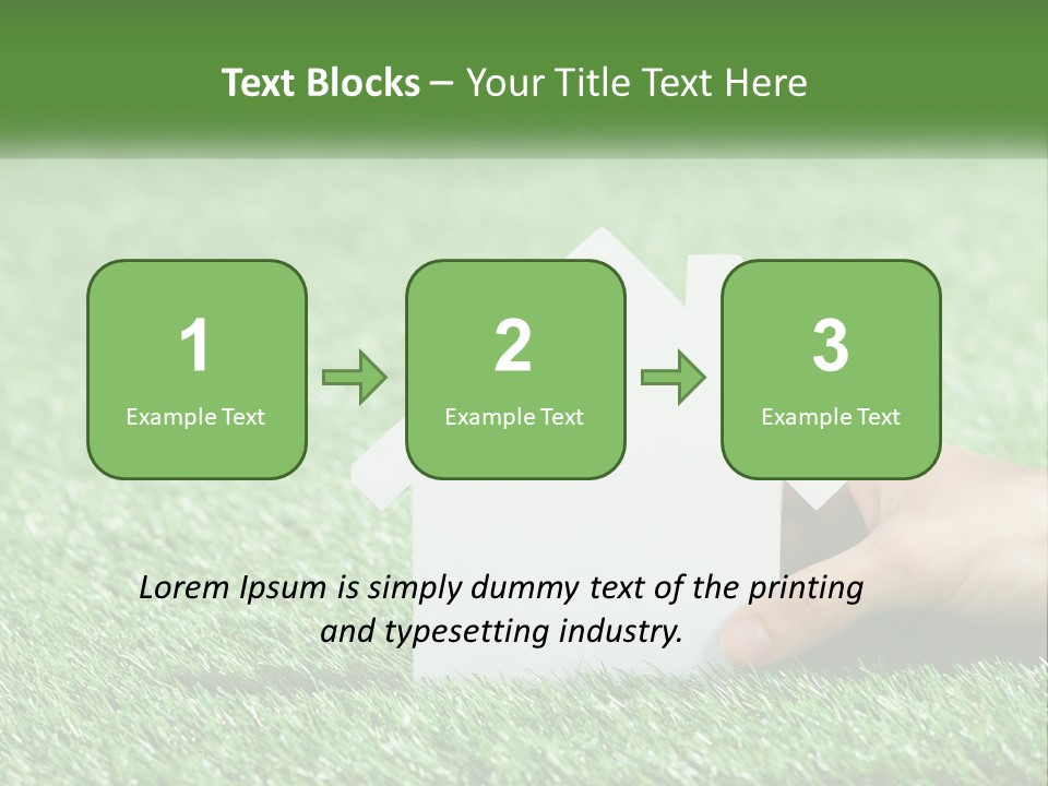 A Person Holding A Paper House In Their Hand PowerPoint Template
