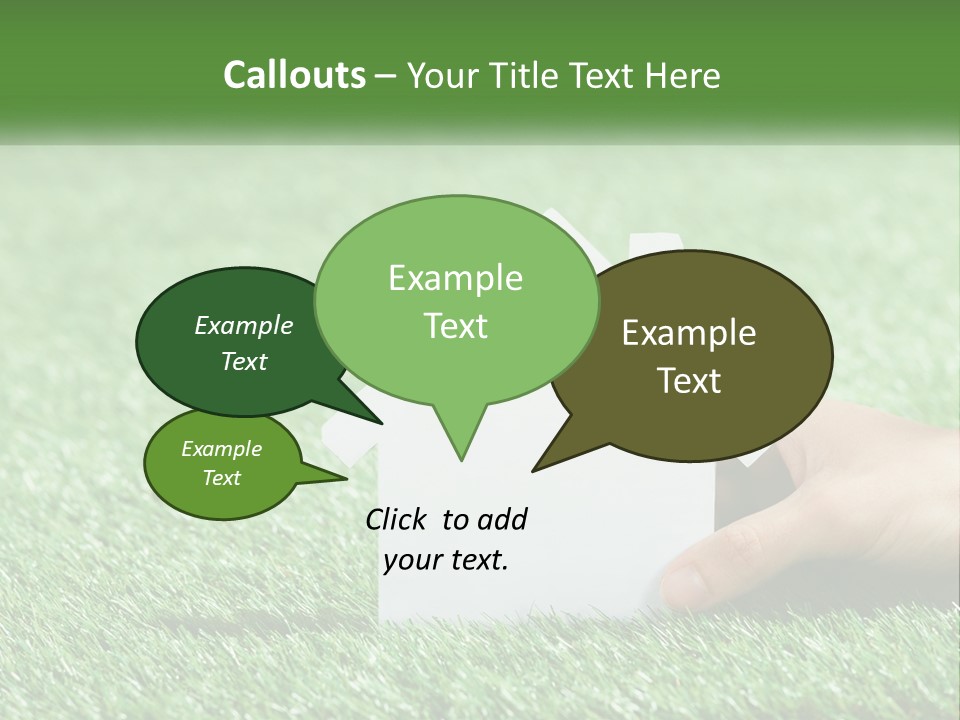 A Person Holding A Paper House In Their Hand PowerPoint Template