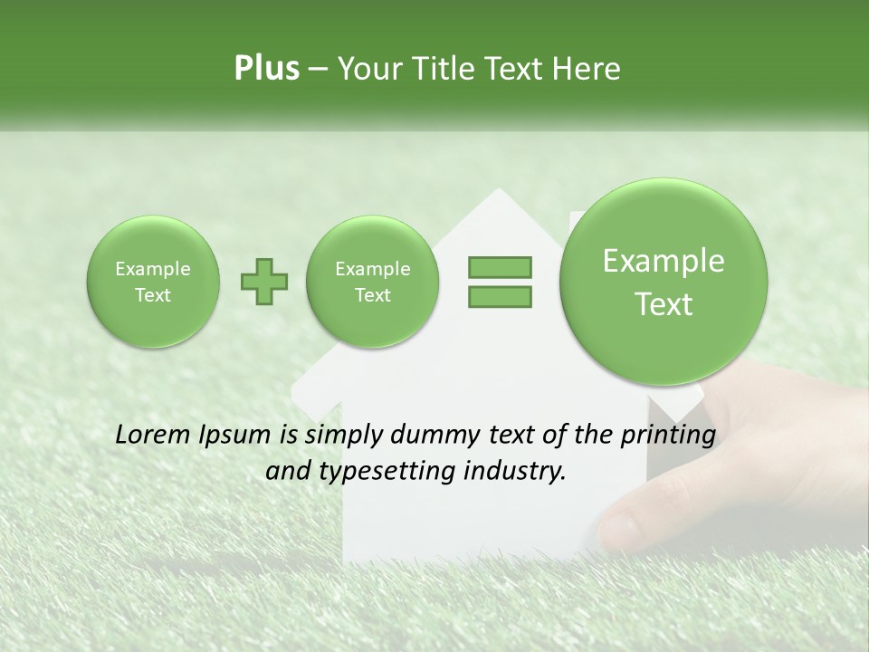 A Person Holding A Paper House In Their Hand PowerPoint Template