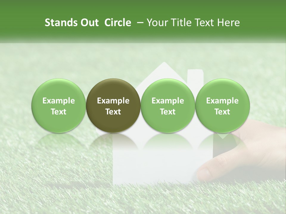 A Person Holding A Paper House In Their Hand PowerPoint Template