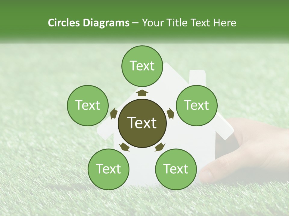 A Person Holding A Paper House In Their Hand PowerPoint Template