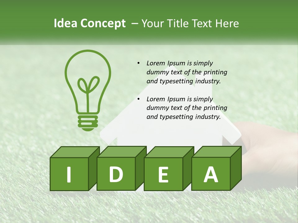 A Person Holding A Paper House In Their Hand PowerPoint Template