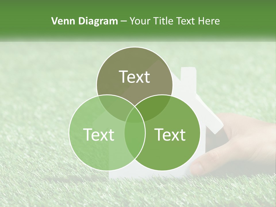 A Person Holding A Paper House In Their Hand PowerPoint Template