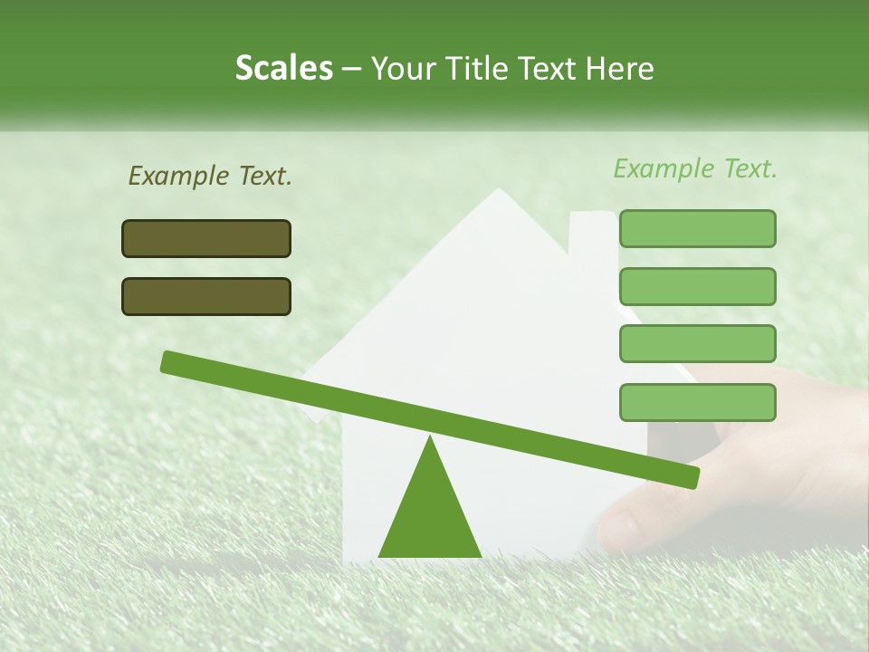 A Person Holding A Paper House In Their Hand PowerPoint Template