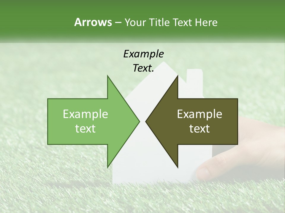 A Person Holding A Paper House In Their Hand PowerPoint Template