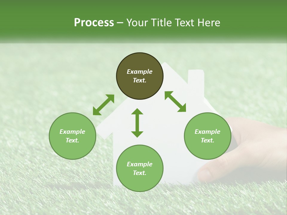 A Person Holding A Paper House In Their Hand PowerPoint Template