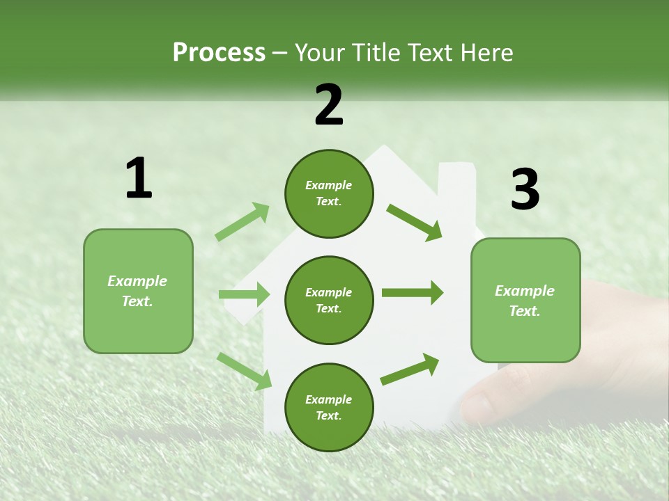 A Person Holding A Paper House In Their Hand PowerPoint Template