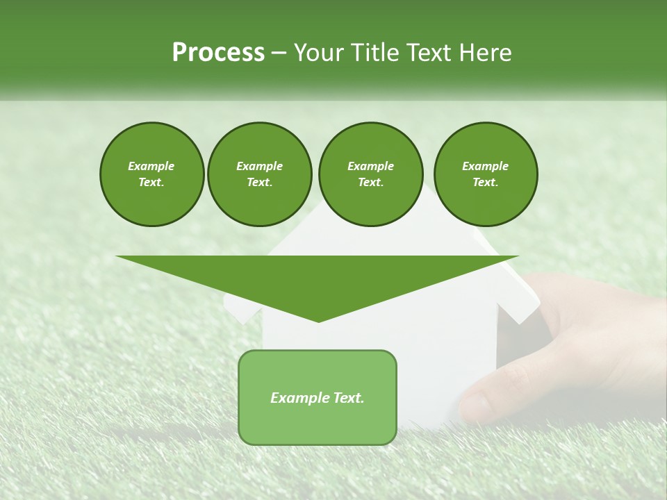 A Person Holding A Paper House In Their Hand PowerPoint Template