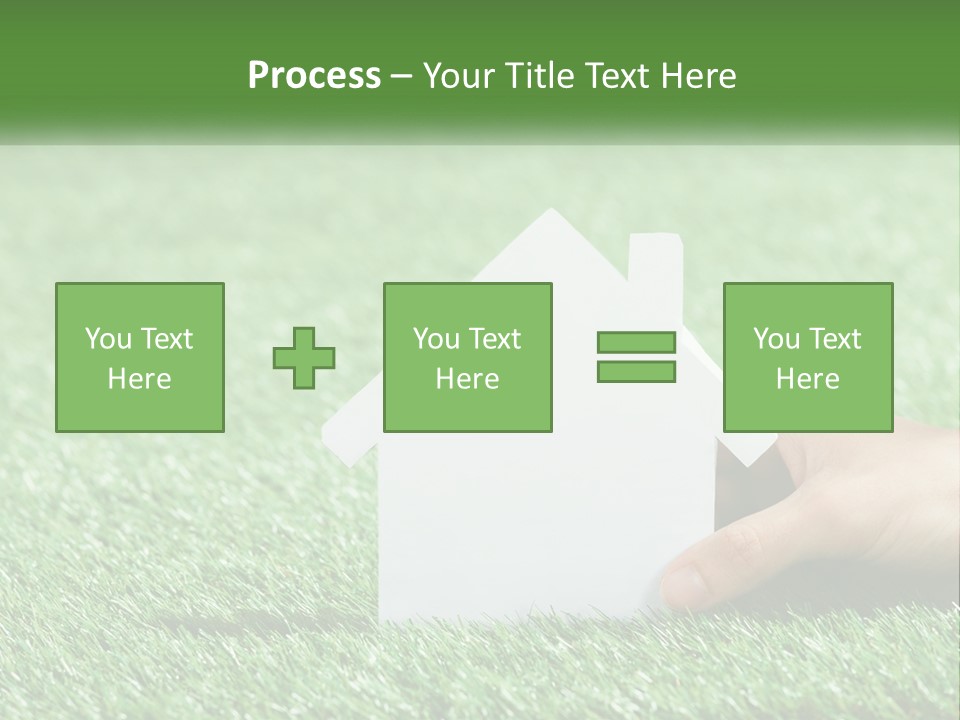 A Person Holding A Paper House In Their Hand PowerPoint Template