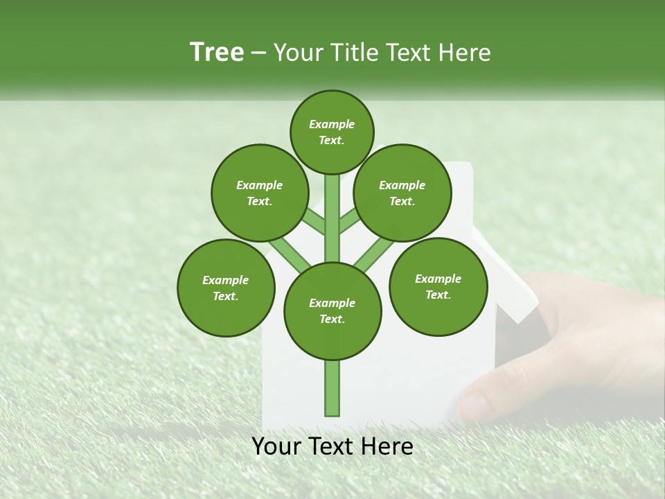 A Person Holding A Paper House In Their Hand PowerPoint Template