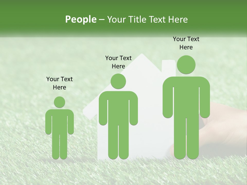 A Person Holding A Paper House In Their Hand PowerPoint Template