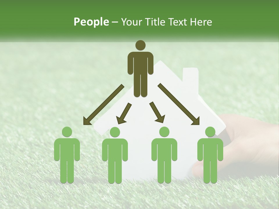 A Person Holding A Paper House In Their Hand PowerPoint Template