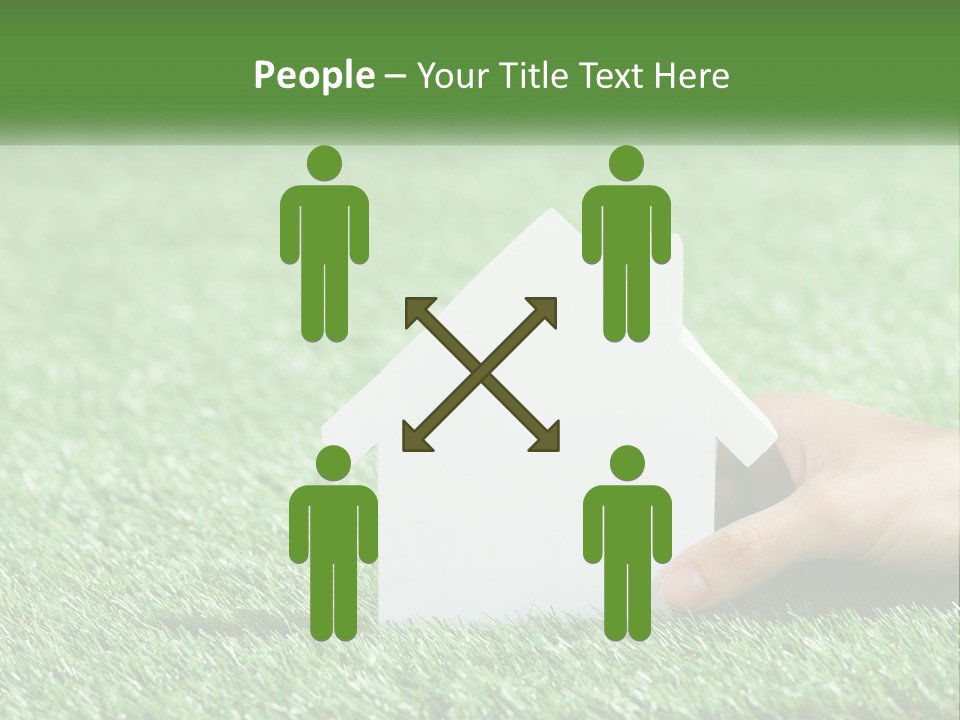 A Person Holding A Paper House In Their Hand PowerPoint Template