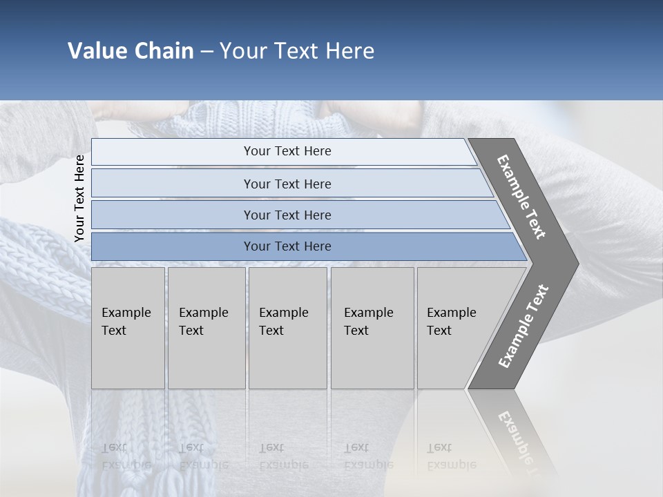 A Woman Wearing A Blue Hat And Scarf PowerPoint Template