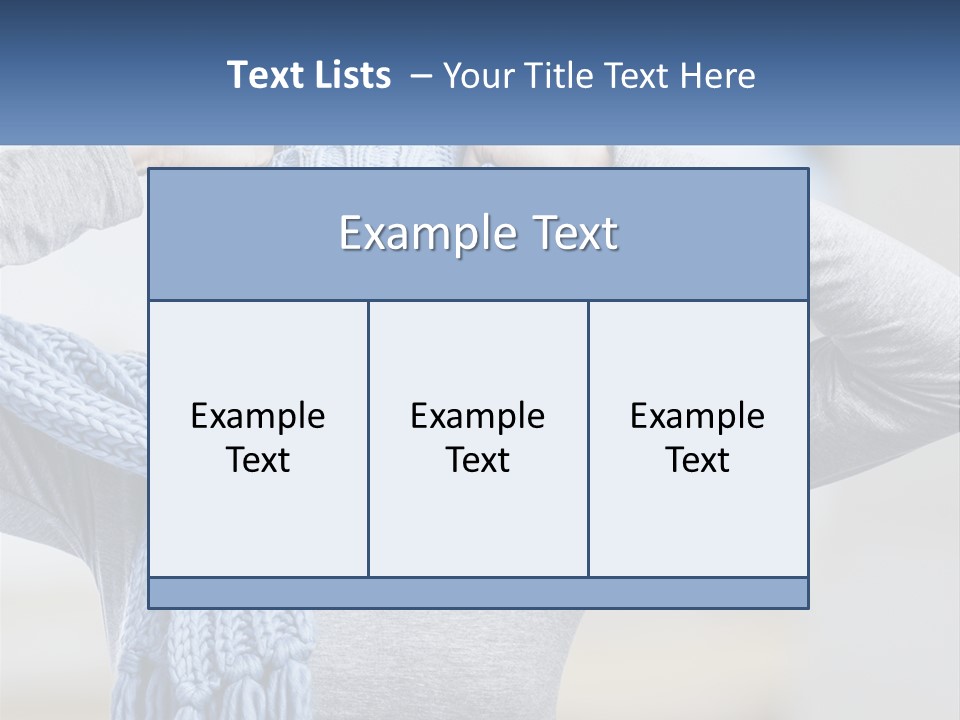 A Woman Wearing A Blue Hat And Scarf PowerPoint Template