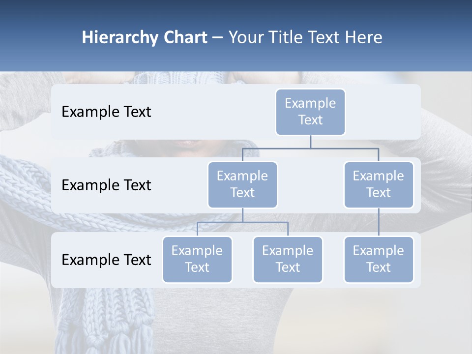A Woman Wearing A Blue Hat And Scarf PowerPoint Template