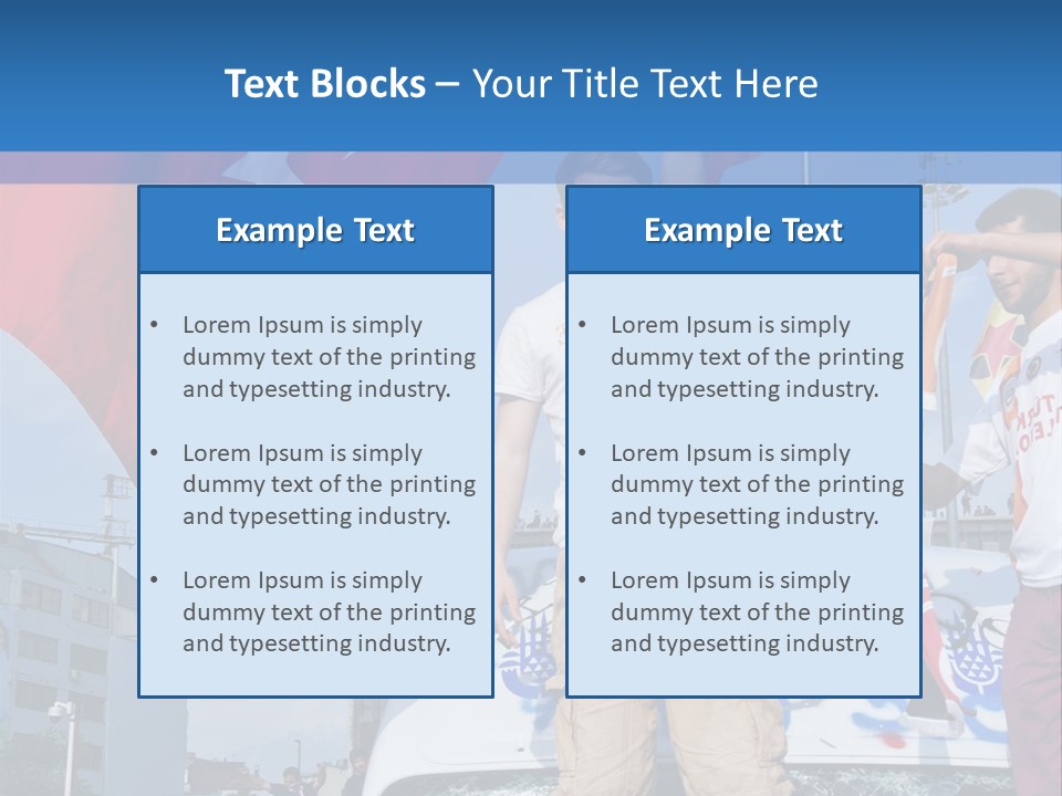 A Man Holding A Flag Standing On Top Of A Car PowerPoint Template