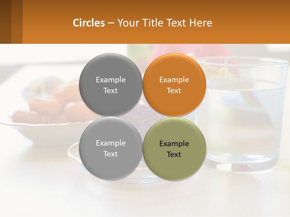 A Table Topped With A Bowl Of Fruit And A Glass Of Water PowerPoint Template