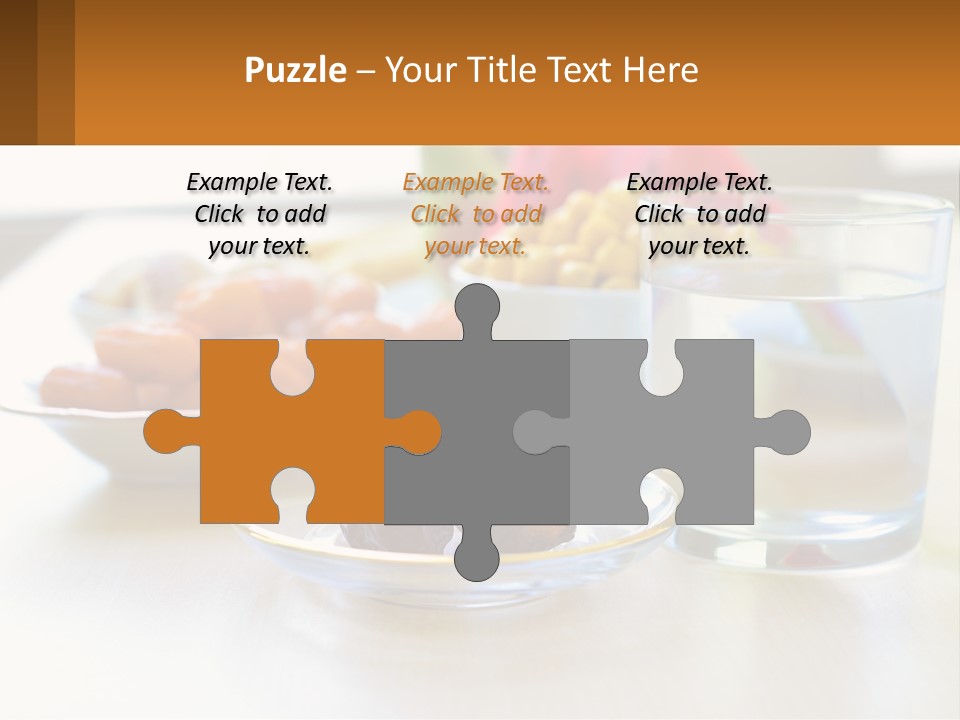 A Table Topped With A Bowl Of Fruit And A Glass Of Water PowerPoint Template