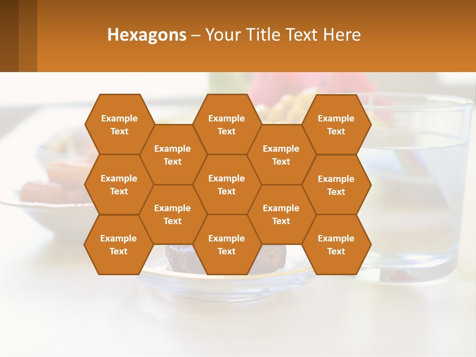 A Table Topped With A Bowl Of Fruit And A Glass Of Water PowerPoint Template